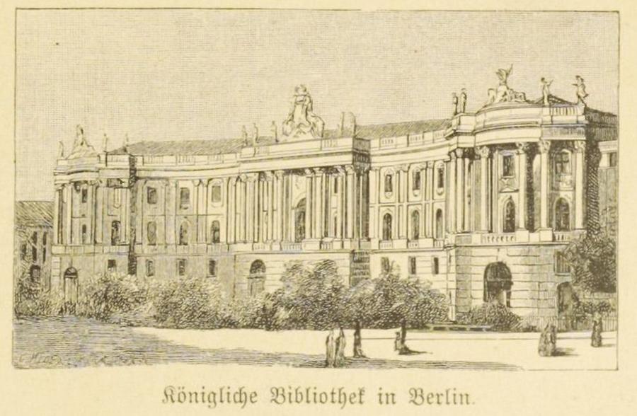 Illustration Königliche Bibliothek in Berlin