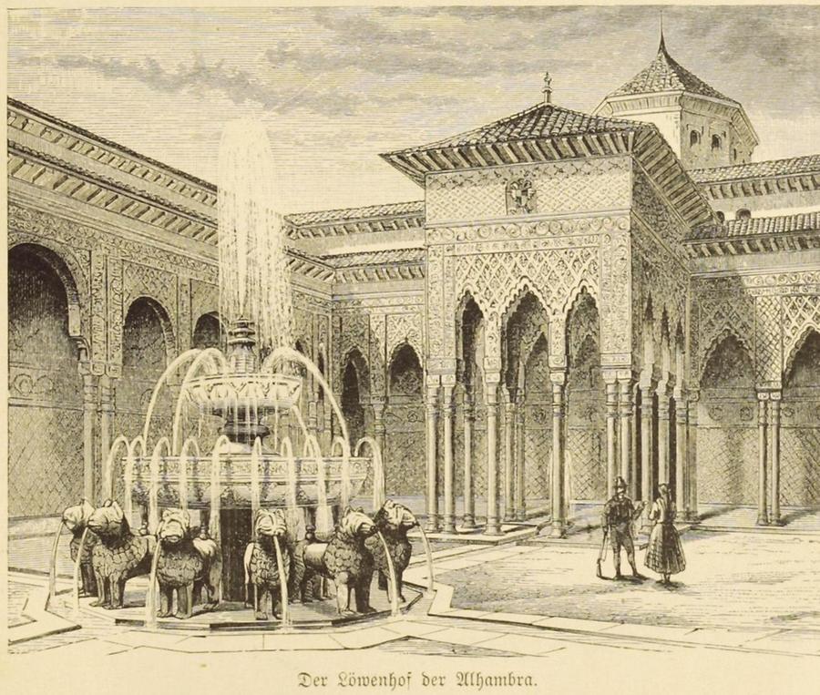 Illustration Löwenhof der Alhambra