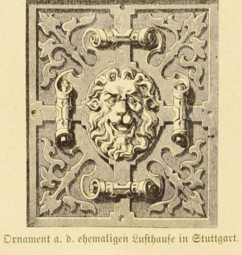 Illustration Ornament a. d ehemaligen Lusthause zu Stuttgart