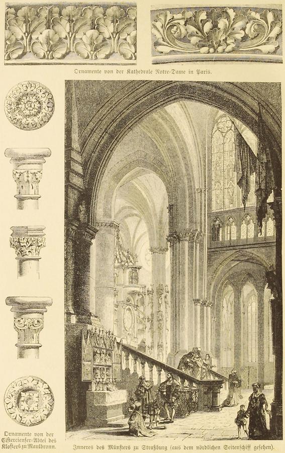 Illustration Münster zu Straßburg und anderes