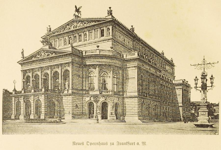 Illustration Neues Opernhaus zu Frankfurt a. M