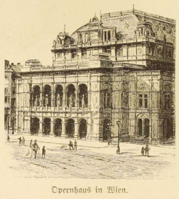 Illustration Opernhaus in Wien