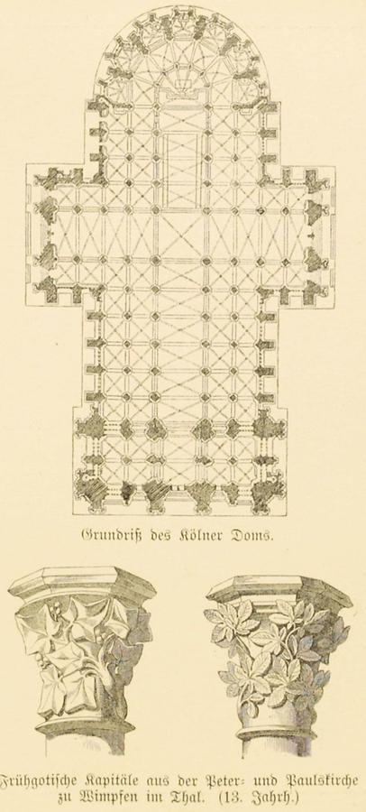 Illustration Frühgotische Kapelle