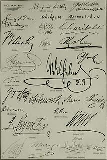 Autographen (Tafel I)