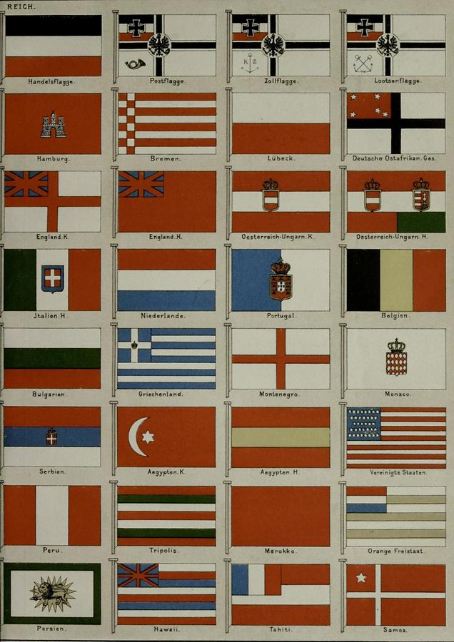 Illustration Flaggen (Tafel II)