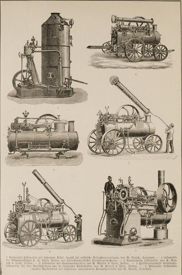 Illustration Lokomobile (Tafel II)