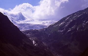 Gewitter-Vorboten am Schlaten-Kees, Osttirol, 1991