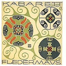 Umschlag zum ersten Programmheft des Kabarett Fledermaus, 1907, © Ch. Brandstätter Verlag, Wien, für AEIOU