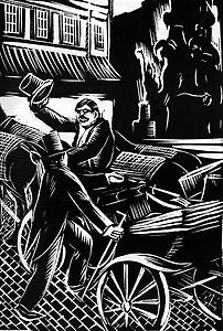 O.R. Schatz: Der unterwürfige, aber unwillige Fiakerfahrer (1926)- Foto: P. Diem