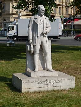 Alexander Girardi, Denkmal am Karlsplatz, Foto: Walter Pachl, Juni 2017