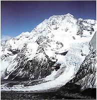 Mount Cook und der Hochstetter-Eisfall