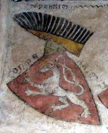 Älteste Darstellung des Böhmischen Löwen in der Gozzoburg in Krems