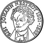 100 Schilling Münze (Nestroy)
