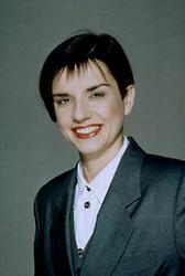 Madeleine Petrovic. Foto, 1995, © Die Grünen, Foto Hugo, für AEIOU