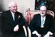 Nikita Sergejewitsch Chruschtschow bei Julius Raab