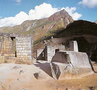 Inka-Kultstätte auf dem Machu Picchu