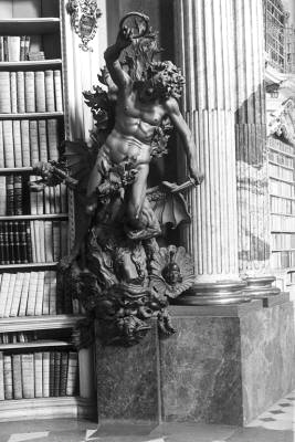 J.T. Stammel, Die Hölle. Holzskulptur aus dem Zyklus 'Die vier letzten Dinge', 1760 (Stiftsbibliothek Admont, Stmk.), © Stiftsbibliothek Admont für AEIOU