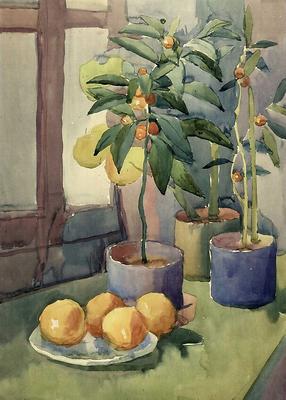 Watercolor painting by Franz Weiss