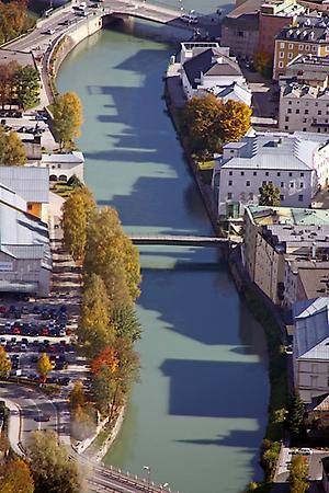 Hallein vom kleinen Barmstein aus gesehen, ©Heli Grünauer