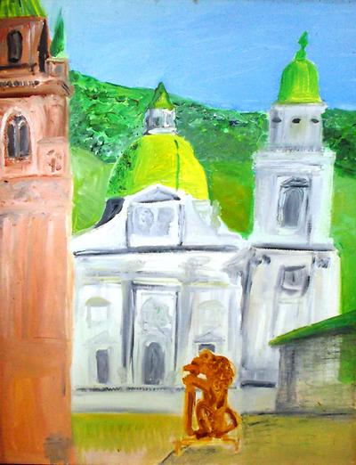 Salzburg. Öl auf Leinwand. Ernst Lanz 2008