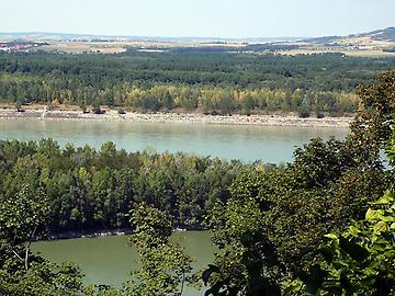 Blick von der Fundstelle in das Donautal gegen Norden