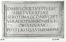 Grabinschrift des Iulius Quietus