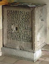 Grabmal des Quintus Sabinius Constitutus