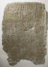 Inschrift vom Grabmal des Quintus Sabinius Euprepes