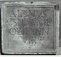 Grabinschrift des Alpinus
