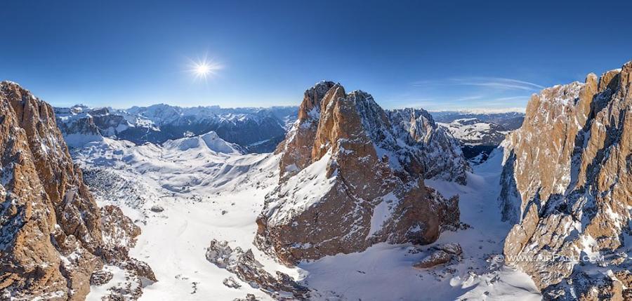 Sassolungo mountain, © AirPano 