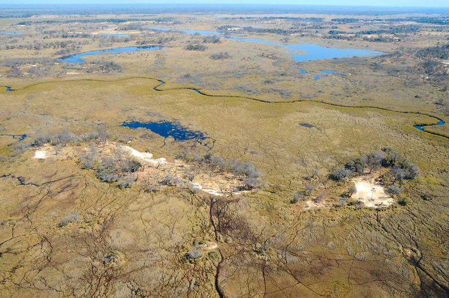 Flight over Okavango