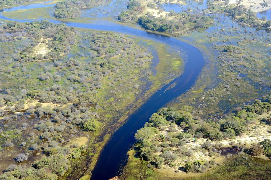 Flight over Okavango