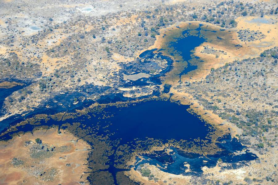 Flight over Okavango