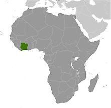 Cote d Ivoire in Africa