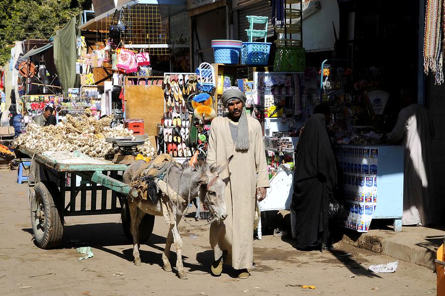 Edfu - Street Life; Market