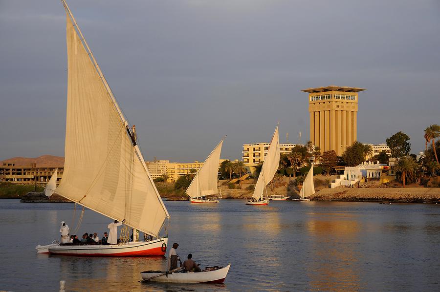 Feluccas near Aswan