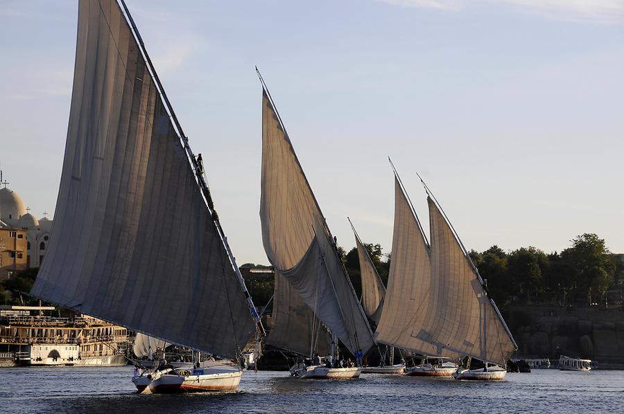 Feluccas near Aswan