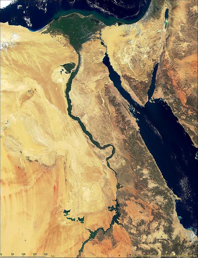 Satellite Image, Egypt