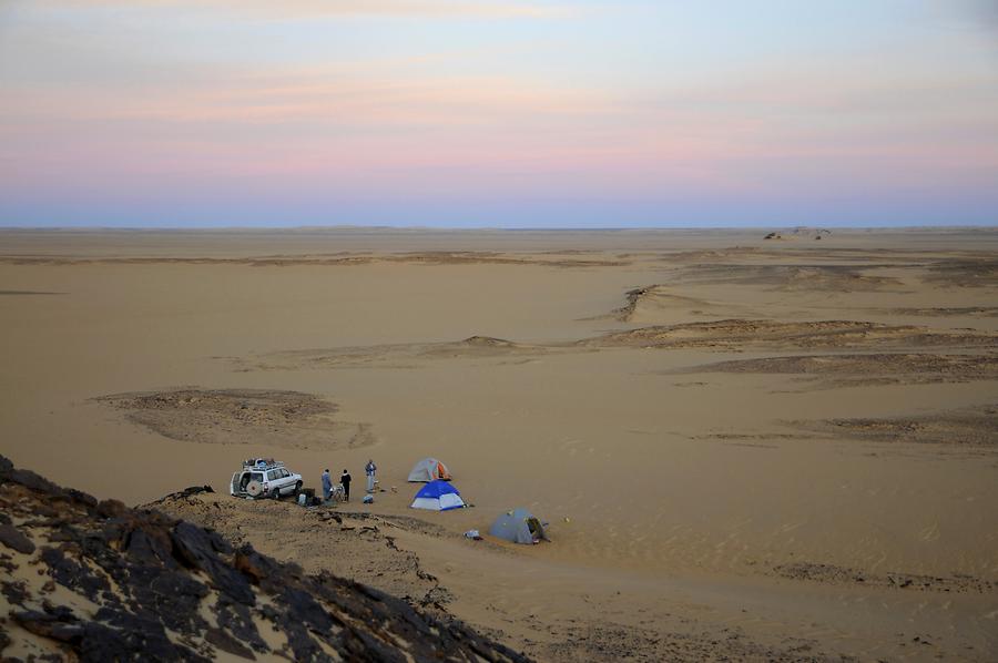 Desert near Bir Kiseiba - Camp