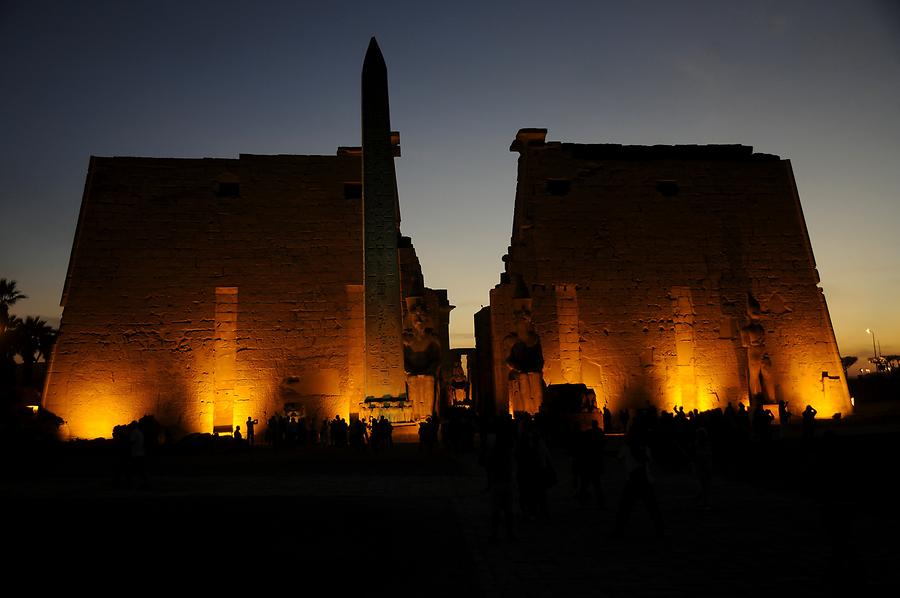 Luxor Temple Complex at Night