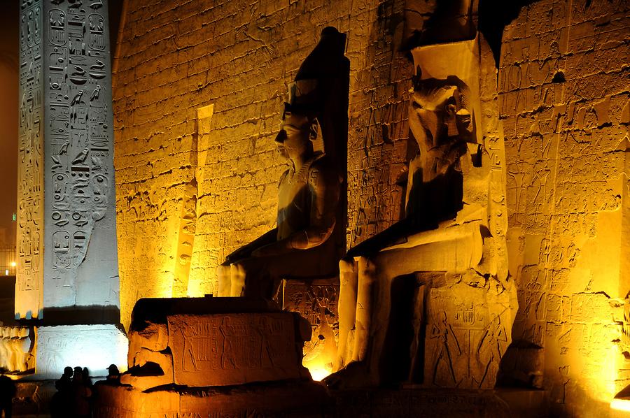 Luxor Temple Complex at Night