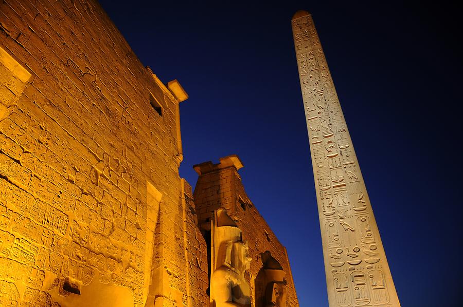 Luxor Temple Complex at Night