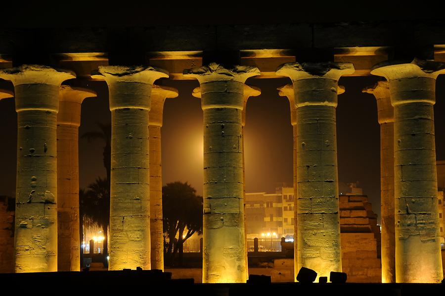 Luxor Temple Complex at Night