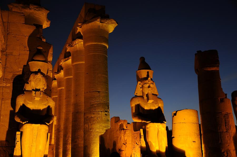 Luxor Temple Complex at Night