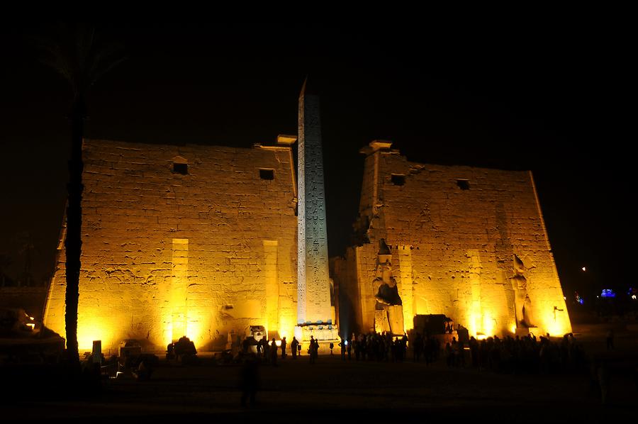 Luxor Temple Complex at Night