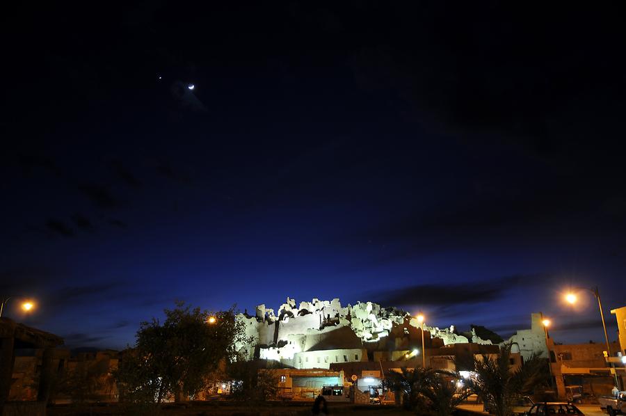 Siwa Oasis - Ruins of Shali at Night