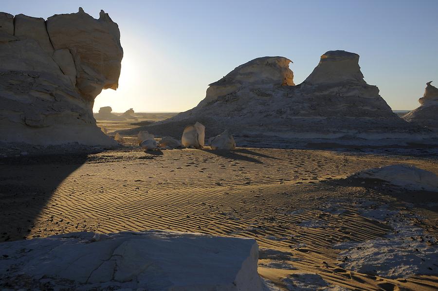 White Desert at Sunset