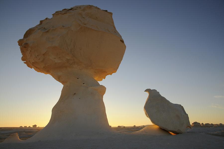 White Desert at Sunset