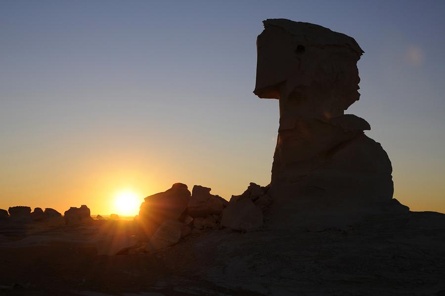 White Desert at Sunset