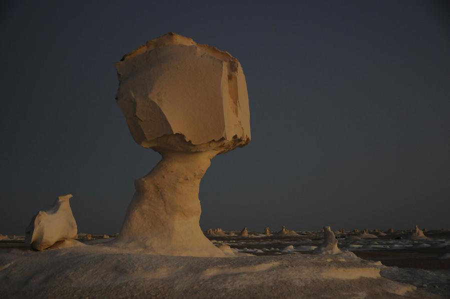 White Desert at Sunset